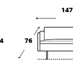 CASTELLO Chrome Office Sofa OFC10024